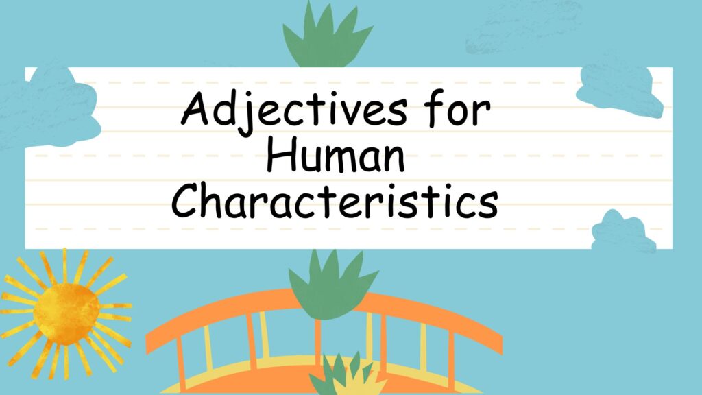 Adjectives for Human Characteristics