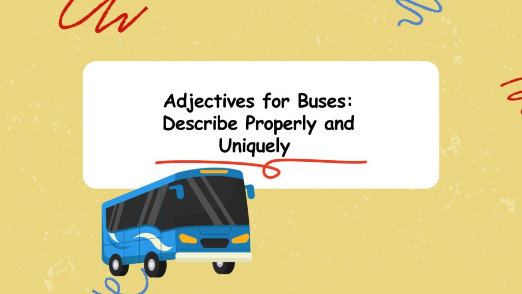Adjectives for Buses