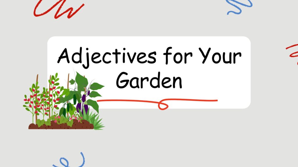 Adjectives for Your Garden