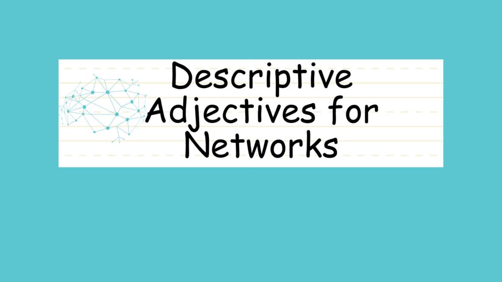 Descriptive Adjectives for Networks
