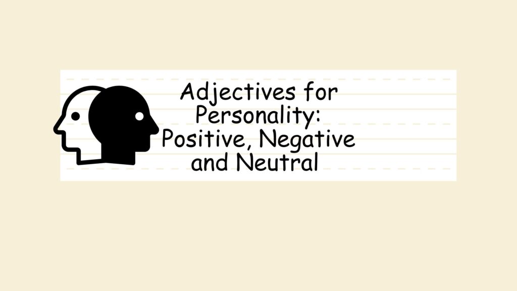 Adjectives for personality