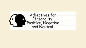 Adjectives for personality