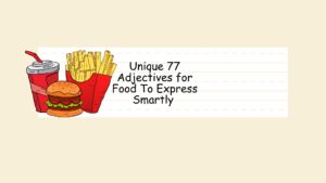 Adjectives for food